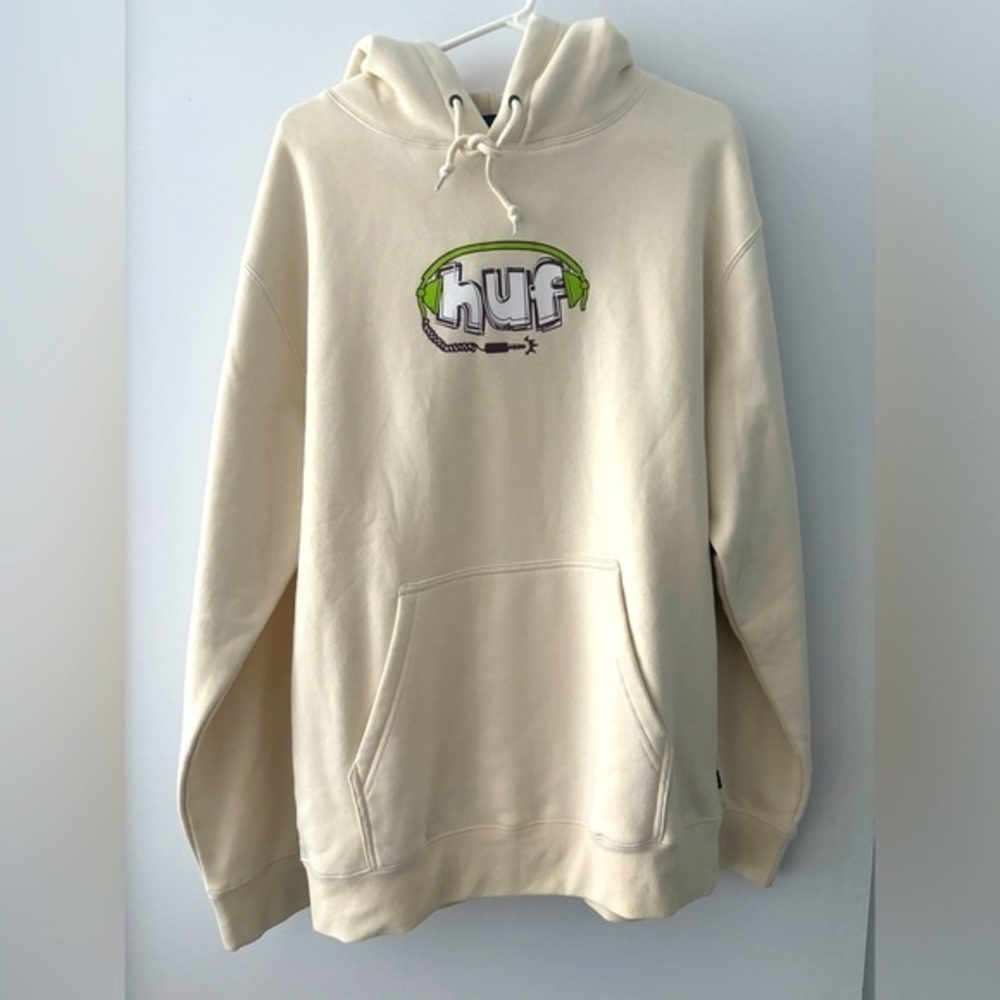 HUF Plug Me In Pullover Hoodie, Unworn, NWT, US Men’s size Large